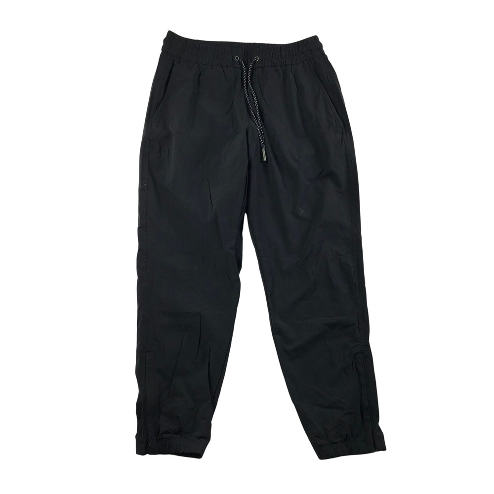Bonobos Mens Black Nylon Spandex Jogger Pants Short Sz S Zipped Cuffs Mesh Lined